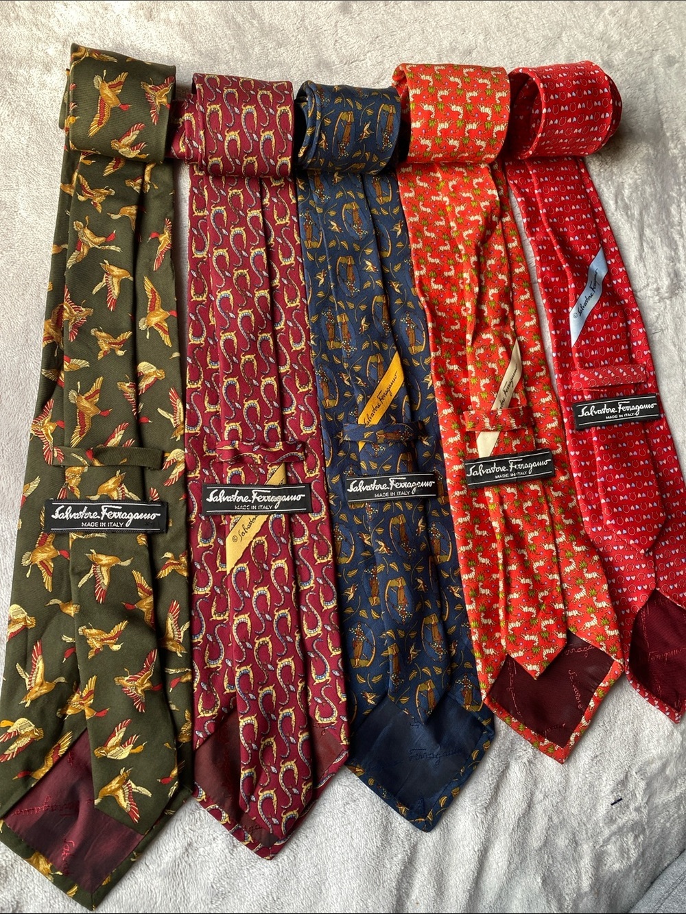 5 Salvatore Ferragamo Red Silk Tie - Designer Men’s Accessory